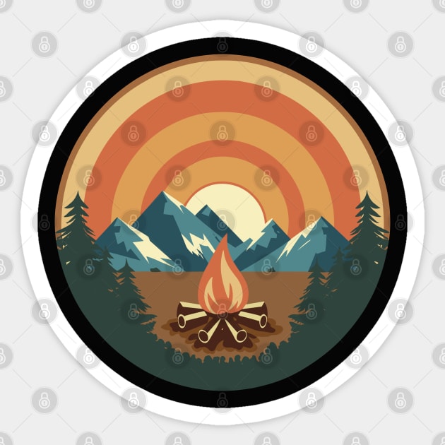 campfire Sticker by Roshan